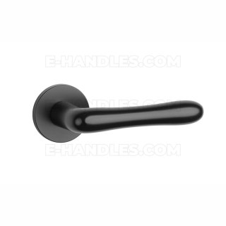 Klamka CYNIA ROZETA R SLIM 7MM BLACK - czarny matowy