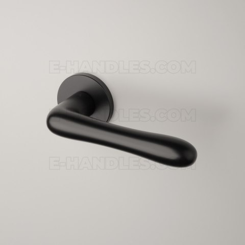 Klamka CYNIA ROZETA R SLIM 7MM BLACK - czarny matowy