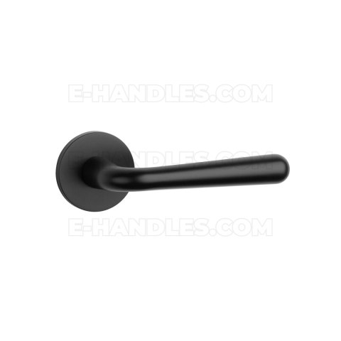 Klamka IRGA ROZETA R SLIM 7MM BLACK - czarny matowy