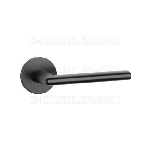 Klamka KALMIA ROZETA R SLIM 7MM BLACK - czarny matowy