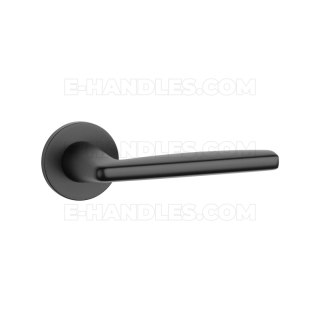 Ручки дверні LUNA ROZETA R SLIM 7MM BLACK - czarny matowy