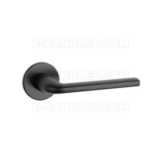 Ручки дверні OLEANDRO ROZETA R SLIM 7MM BLACK - czarny matowy