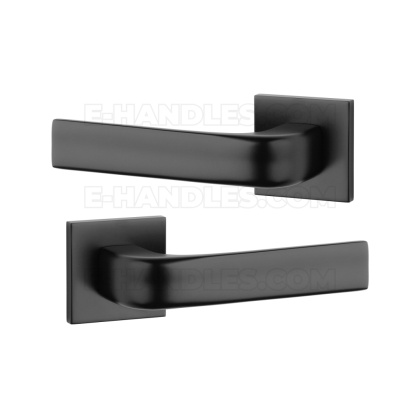 Klamka JENA ROZETA Q SLIM 7MM BLACK - czarny matowy