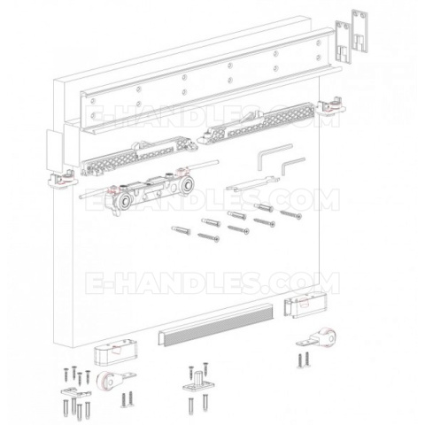 System do drzwi przesuwnych MAGIC 2 1800 mm do 80 kg