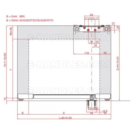 System do drzwi przesuwnych MAGIC 2 1800 mm do 80 kg