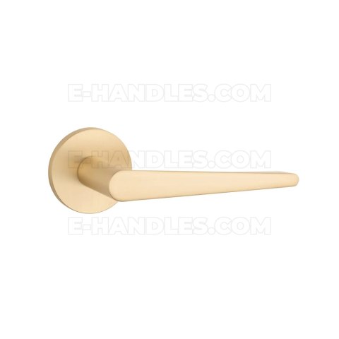 Klamka ARNICA ROZETA R SLIM 7MM GOLD SATIN - złoty matowy