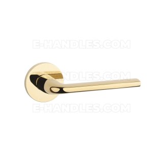 Ручки дверні OLEANDRO ROZETA R SLIM 7MM GOLD PVD - złoty polerowany PVD