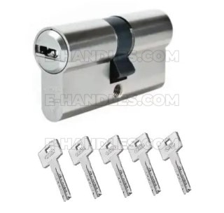 Wkładka drzwiowa ABUS X12R, 100 (35x65) klucz-klucz, niklowana