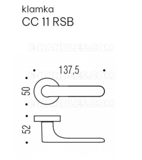 Klamka Colombo Design ONE CC11 MOOD Collection, C03 czarny