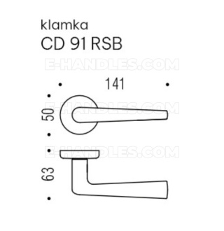 Дверна ручка Colombo Design ROBOTRE CM - chrom mat