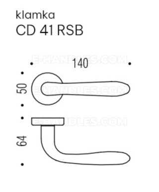 Klamka Colombo Design ROBOT NM czarny mat