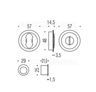 Ручка з WC, Colombo Design ONE CC211 BZG MOOD Collection, C01 білий