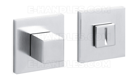 Rozeta WC CUBO Low OLIVARI CO chrom - satyna, trzpień 6x6mm