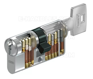 Wkładka drzwiowa ABUS S60R, 100 (35x65) klucz-klucz, niklowana