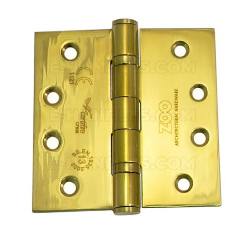 Zawias drzwiowy ZHSS244, 102x102x3mm - stal nierdzewna, złoty PVD