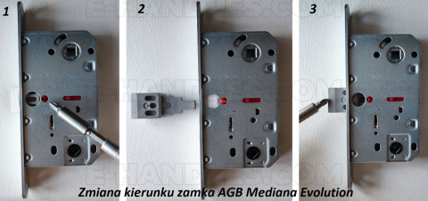 Zamek AGB Mediana EVOLUTION na klucz 90/35 brązowy F18 B011013522