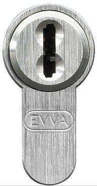 Дверний циліндр EVVA 4KS, 135 (71x66G), ключ-тумблер, тумблер KKN, нікель