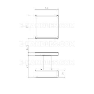 Gałka ruchomo / ruchoma, dwustronna MORA Q SLIM 7MM CP - chrom polerowany