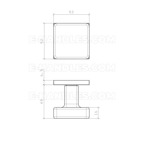 Gałka ruchomo / ruchoma, dwustronna MORA Q SLIM 7MM CP - chrom polerowany