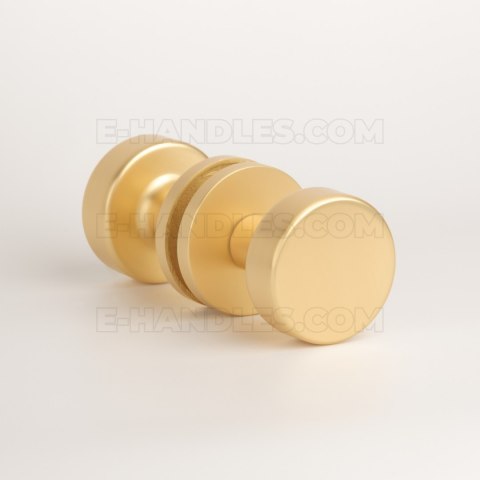 Gałka ruchomo / ruchoma, dwustronna RUTA R SLIM 7MM GOLD SATIN - złoty matowy