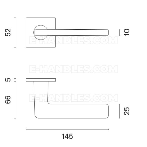 Klamka SETIA ROZETA Q SUPER SLIM 5MM LC - chrom polerowany