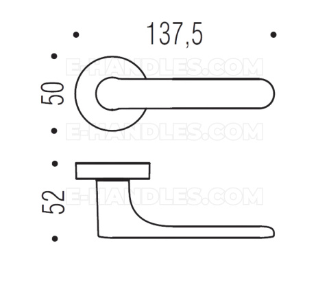 Klamka Colombo Design ONE CC11 MOOD Collection, C13 zielony groszkowy / RAL 6011