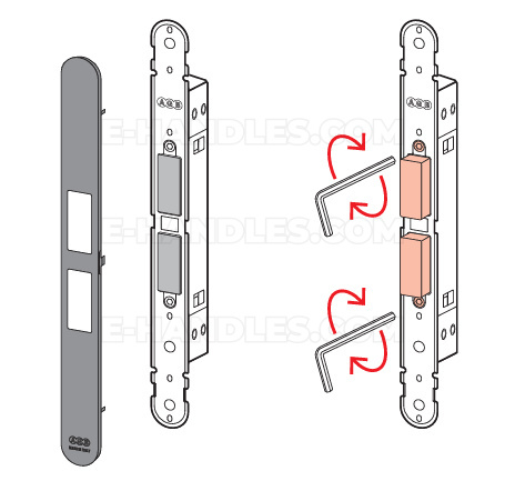 Zamek magnetyczny AGB TOUCH 18x196 szary B011203078