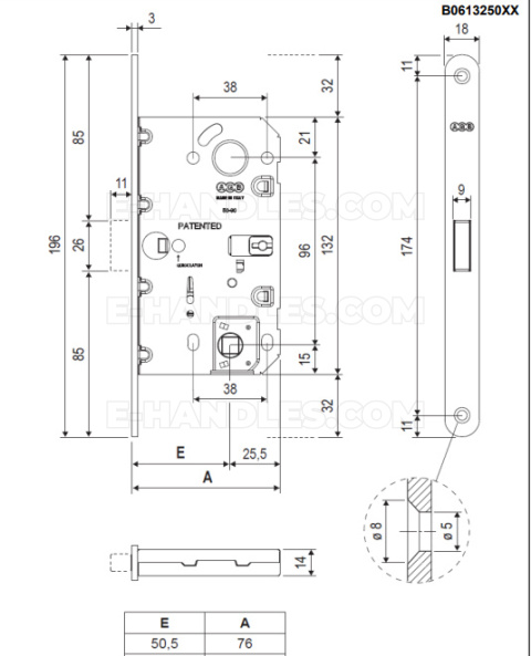 Zamek magnetyczny WAVE do WC 50 F18 biały AGB B0613250FM