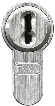 Wkładka EVVA 4KS, 67 (36x31G) klucz-gałka, z zabierakiem ze sprzęgłem, z gałką KKN, nikiel