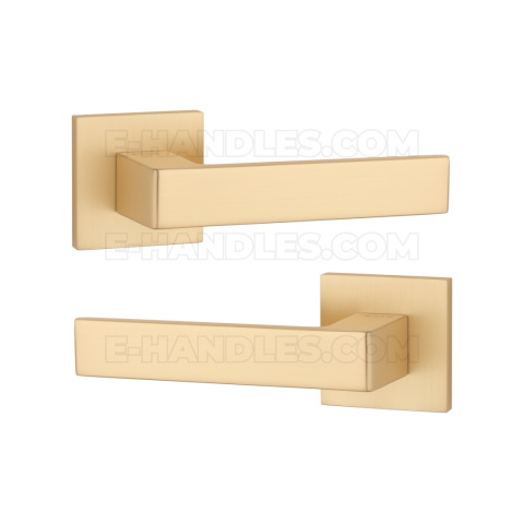 Klamka HIRA Rozeta Q slim 7 mm GOLD SATIN - złoty matowy Klamka HIRA Rozeta Q slim 7 mm GOLD SATIN - złoty matowy