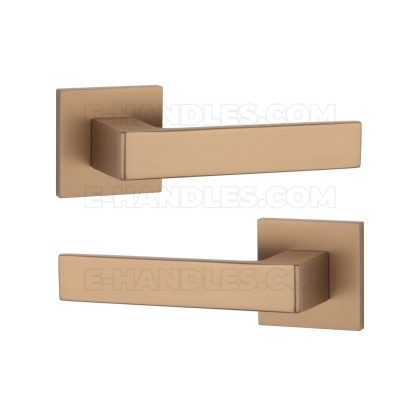 Klamka HIRA Rozeta Q slim 7 mm LIGHT BROWN - jasny brązowy