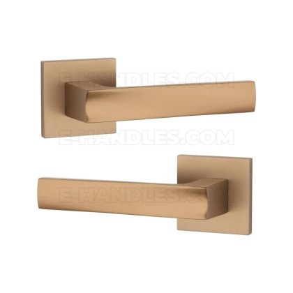 Klamka LIMA Rozeta Q slim 7 mm LIGHT BROWN - jasny brązowy