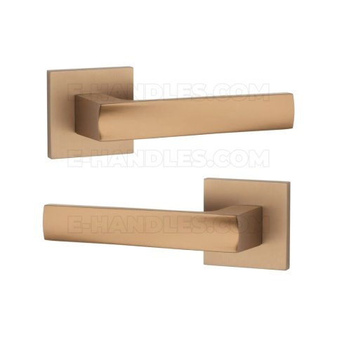 Klamka LIMA Rozeta Q slim 7 mm LIGHT BROWN - jasny brązowy