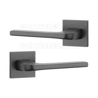 Klamka NAKA Rozeta Q slim 7 mm BLACK - czarny matowy