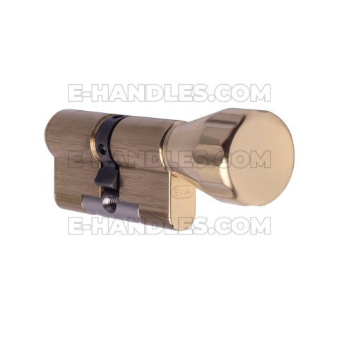 Wkładka EVVA 4KS, 67 (31x36G) klucz-gałka, z zabierakiem ze sprzęgłem, z gałką KKN, mosiądz