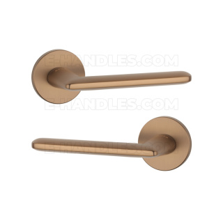 Klamka AVA Rozeta R slim 7 mm LIGHT BROWN - jasny brązowy