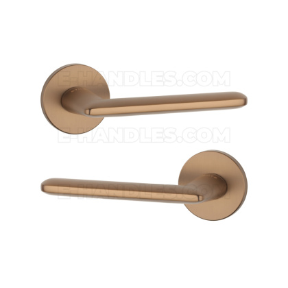 Klamka AVA Rozeta R slim 7 mm LIGHT BROWN - jasny brązowy