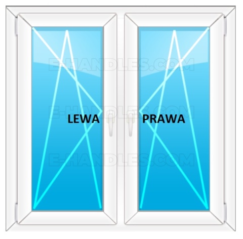 Klamka okienna Prawa NAKA Q CP - chrom polerowany