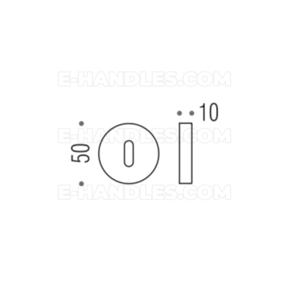 Rozeta BB CD1043 Colombo Design BI biały mat
