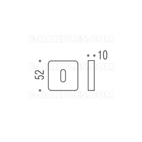 Rozeta BB PT13 Colombo Design CM - chrom mat Rozeta BB PT13 Colombo Design CM - chrom mat
