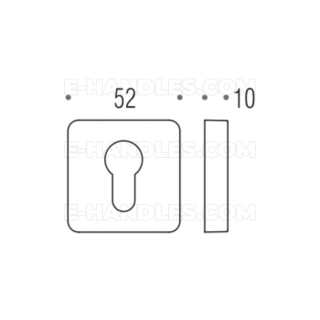 Rozeta PZ PT13 Colombo Design NM czarny mat