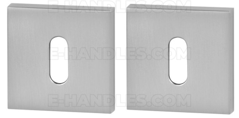 Rozeta kwadratowa R67 chrom-satyna klucz