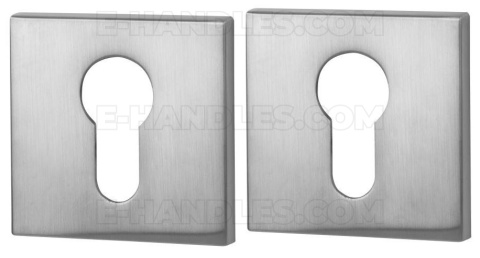 Rozeta kwadratowa R67F chrom-satyna wkładka