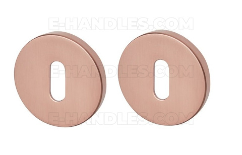 Rozeta okrągła R68F miedź-satyna klucz