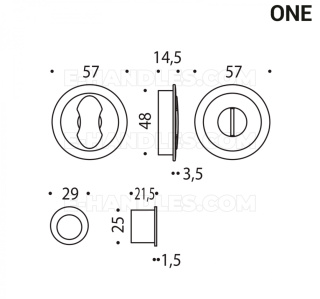 Uchwyt z blokadą WC, Colombo Design ONE CC211 BZG MOOD Collection, C05 tytanowy / anoda
