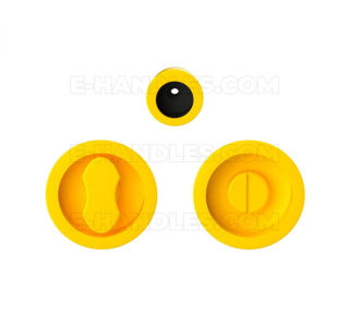 Uchwyt z blokadą WC, Colombo Design ONE CC211 BZG MOOD Collection, C09 żółty / RAL 1018