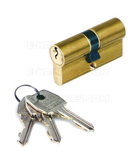 Wkładka drzwiowa AGB mod.600 54mm 27x27 mosiężna C603012222 Wkładka drzwiowa AGB mod.600 54mm 27x27 mosiężna C603012222