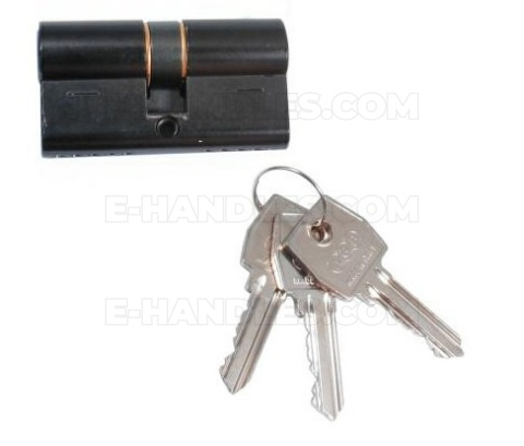 Wkładka drzwiowa AGB mod.600 54mm 27x27 czarna matowa C603842222 Wkładka drzwiowa AGB mod.600 54mm 27x27 czarna matowa C603842222