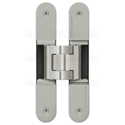 Simonswerk TECTUS TE 340 3D, nowosrebrna F2 160x28 mm, zawias niewidoczny stal (nośność 2szt do 80 kg)