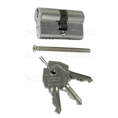 Wkładka drzwiowa AGB mod.600 54mm 27x27 nikiel połysk C603062222 Wkładka drzwiowa AGB mod.600 54mm 27x27 nikiel połysk C603062222